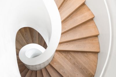 Spiral Wood Stairs Design